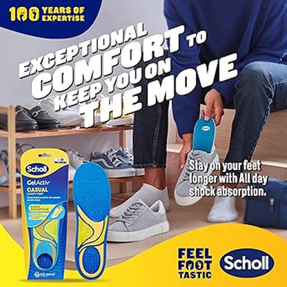 Scholl 1 Pair Gel Activ Formal Supported Feel Springiness Gelwave Technology Size L 7-12