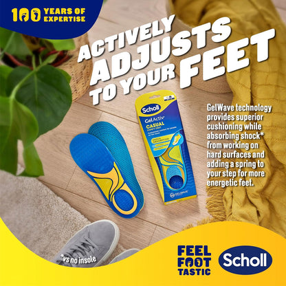 Scholl 1 Pair Gel Activ Formal Supported Feel Springiness Gelwave Technology Size L 7-12