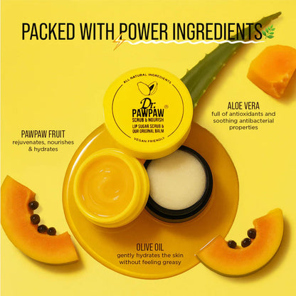 Dr.PawPaw Lip Scrub & Lip Balm Duo Pot 16g