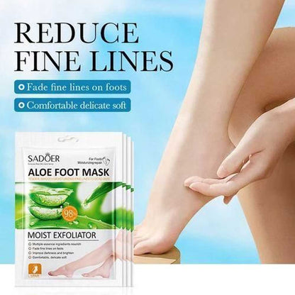 Sadoer Aloe Foot Mask Moist Exfoliator 1pair