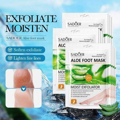 Sadoer Aloe Foot Mask Moist Exfoliator 1pair