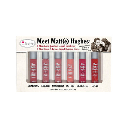 theBalm Meet Matt(e) Hughes Bright & Bold Mini Liquid Lipstick 6pc