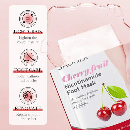 Sadoer Cherry Fruit Nicotinamide Foot Mask 35g