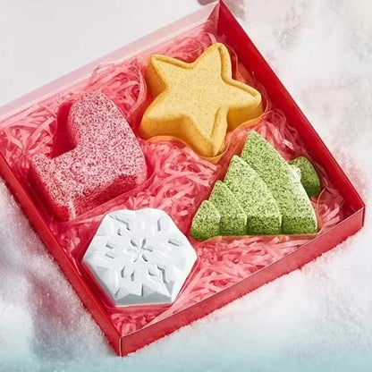 Sadoer Christmas Bath Bombs Salt Ball Set 100g 4pc