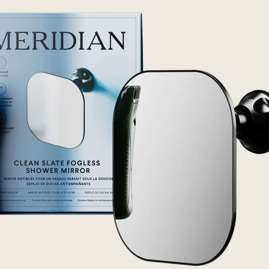 Meridian Fogless Shower Mirror Black