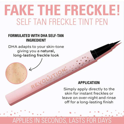 Revolution Fake The Freckle Self Tan Freckle Tin Pen Brown