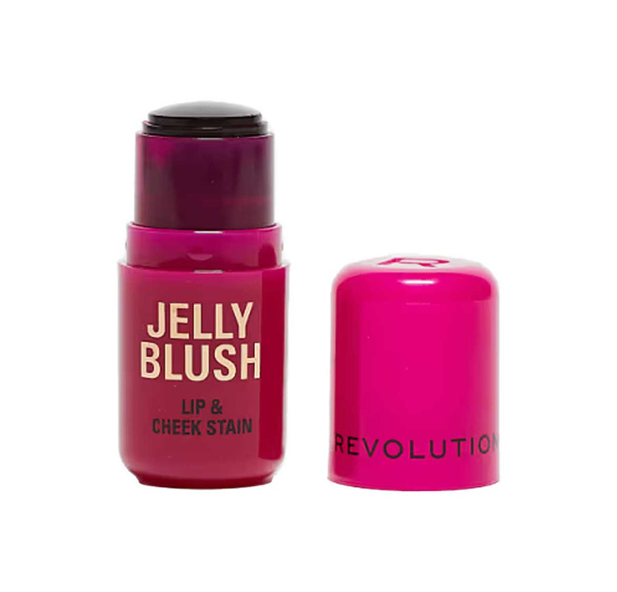 Revolution Jelly Blush Lip & Cheek Stain Cherry Jelly 5.5g