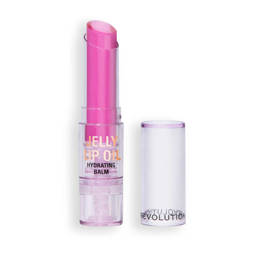 Revolution Jelly Lip Oil Hydrating Balm Stick Lilac Grape Crush