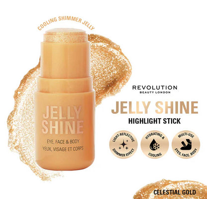 Revolution Jelly Shine Eye, Face & Body Highlight Stick Celestial Gold