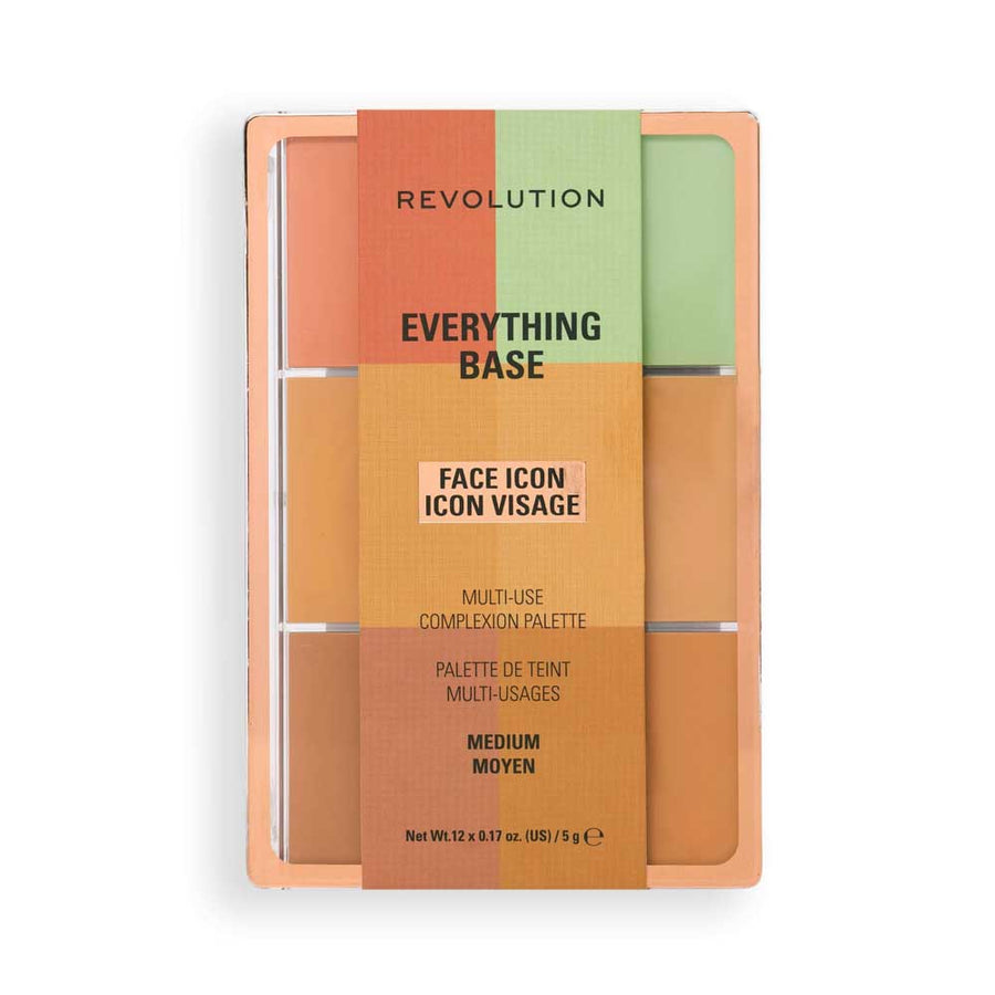 Revolution Everything Base Face Icon Complexion Palette Medium 5g