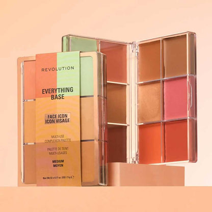 Revolution Everything Base Face Icon Complexion Palette Medium 5g