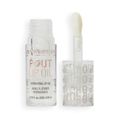 Revolution Pout Lip Oil Hydrating Holographic Shimmer 4.6ml