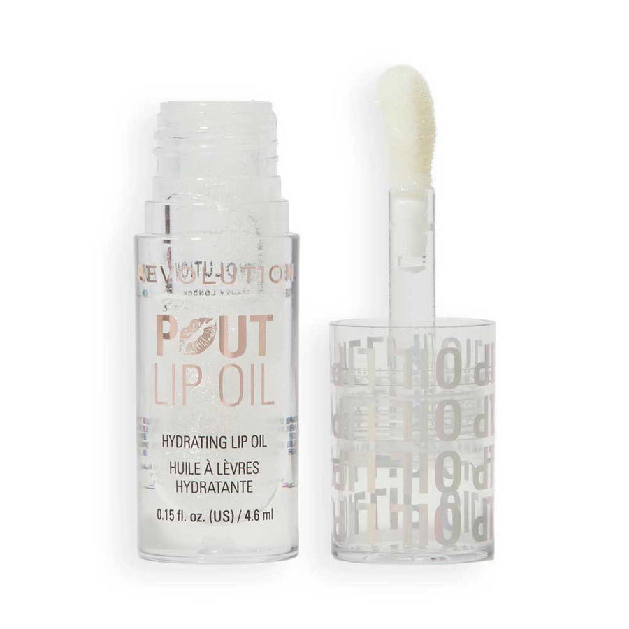 Revolution Pout Lip Oil Hydrating Holographic Shimmer 4.6ml