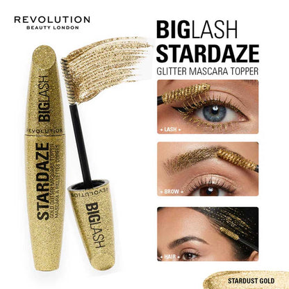 Revolution Big Lash Stardaze Gold Glitter Mascara Topper 9g