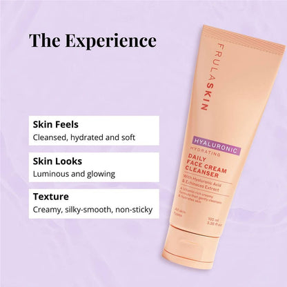 Frula Skin Daily Face Cream Cleanser Hydrating With Hyaluronic Acid & Echinacea Extract 100ml