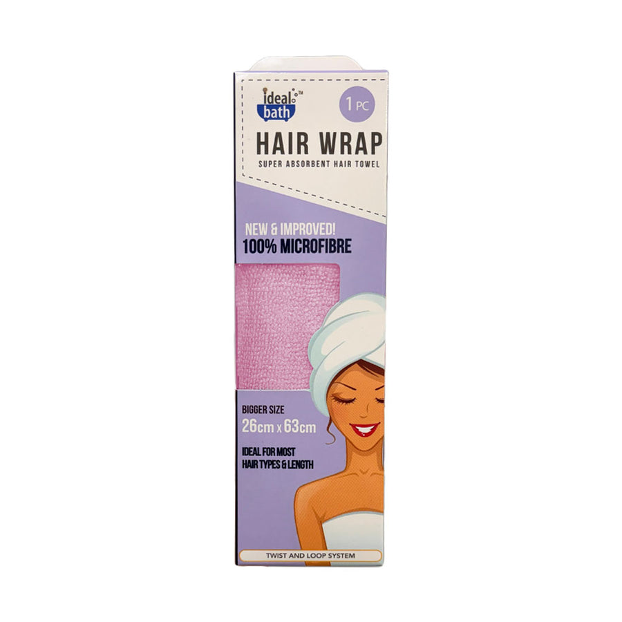 Ideal Bath Microfibre Hair Towel Assorted