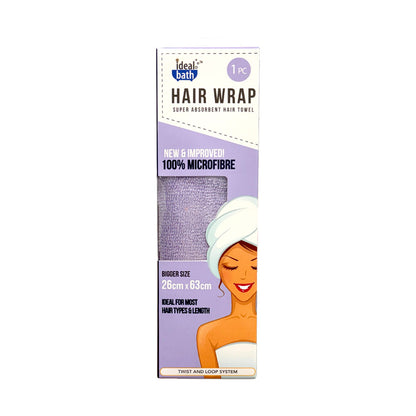 Ideal Bath Microfibre Hair Towel Assorted