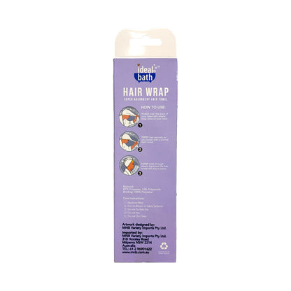 Ideal Bath Microfibre Hair Towel Assorted