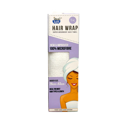 Ideal Bath Microfibre Hair Towel Assorted