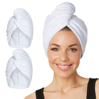 Ideal Bath Microfibre Hair Towel Assorted