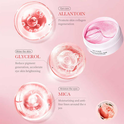 Bioaqua Rose Hyaluronic Acid Moisturizing Eye Mask 80g