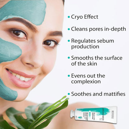 3x Revuele Green Mask Cryo Effect 80ml