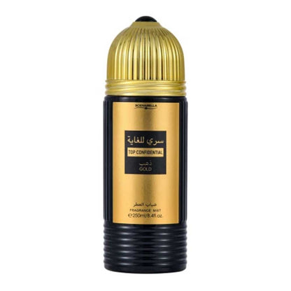 Scenabella Top Confidential Gold Ribbed Fragrance Mist 250ml