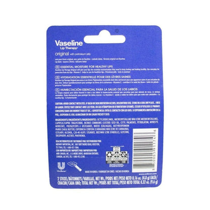 Vaseline Lip Therapy 48Hr Original 2pk