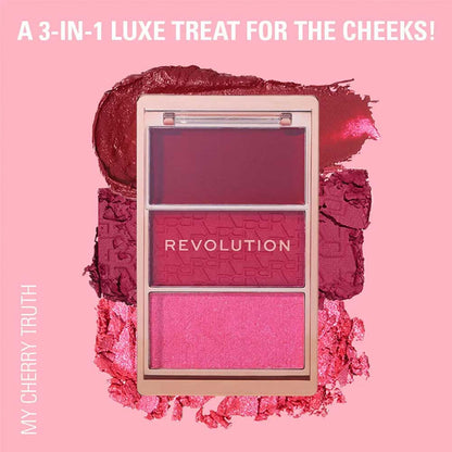 Revolution Blush Icon Palette Blusher My Cherry Truth