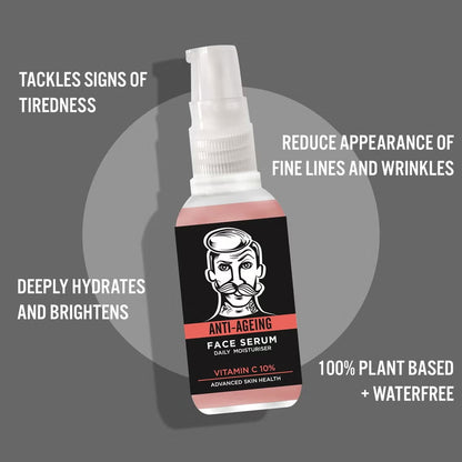Barber Pro Anti Aging Face Serum Daily Moisturiser 30ml