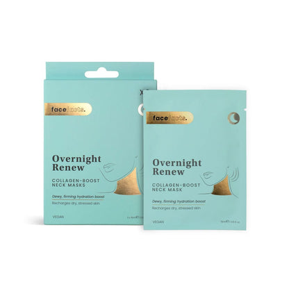 Face Facts Overnight Renew Collagen Boost Neck Masks 3pk