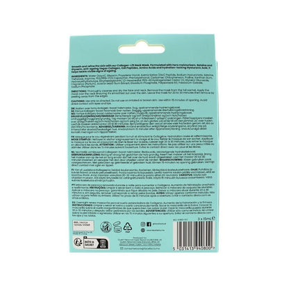 Face Facts Overnight Renew Collagen Boost Neck Masks 3pk