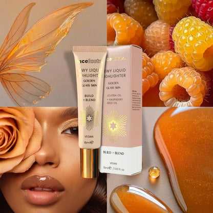 Face Facts Dewy Liquid Highlighter Golden Glass Skin 15ml