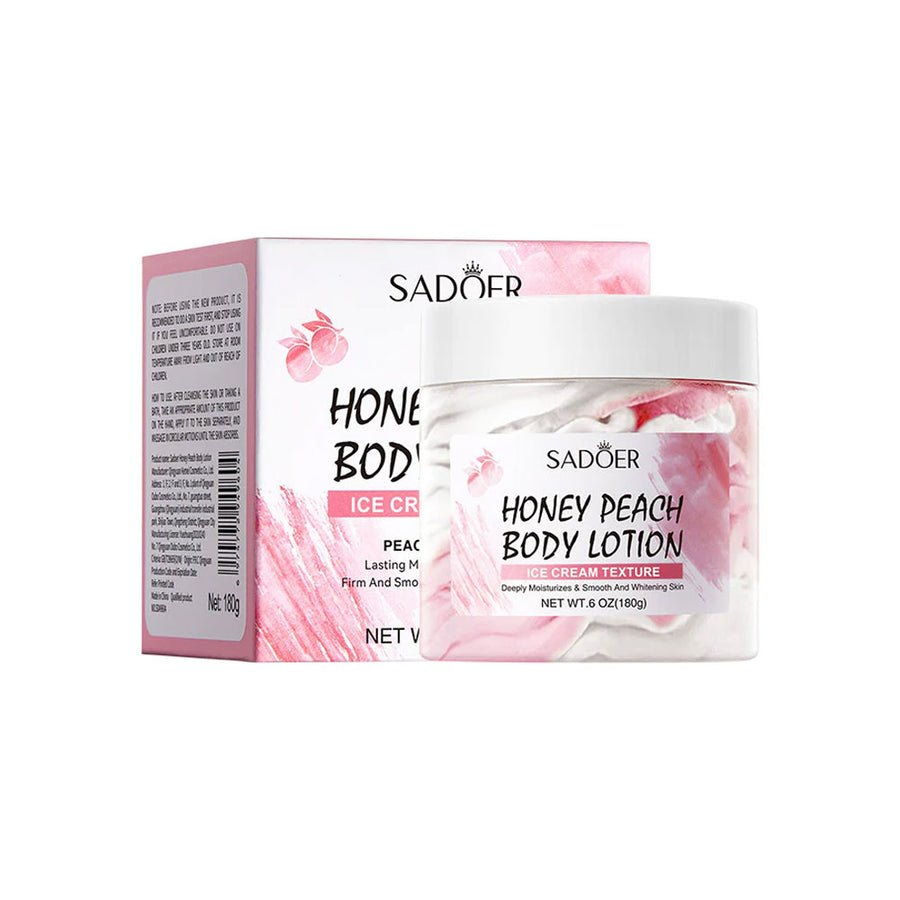 Sadoer Honey Peach Body Lotion Ice Cream Texture 180g