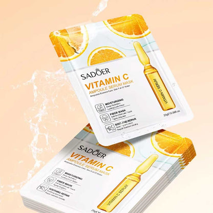 Sadoer Vitamin C Ampoule Serum Facial Mask 25g