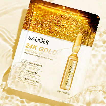 Sadoer 24K Golden Ampoule Serum Facial Mask 25ml