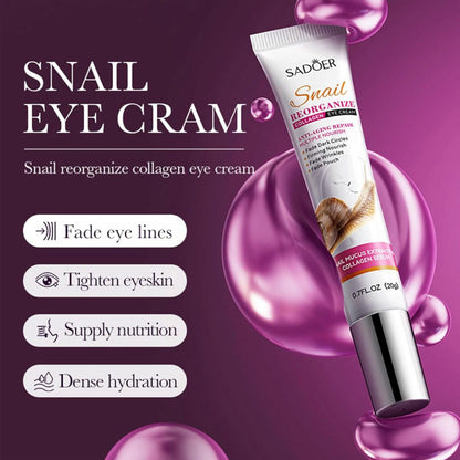 Sadoer Snail Reorganize Collagen Eye Cream 20g