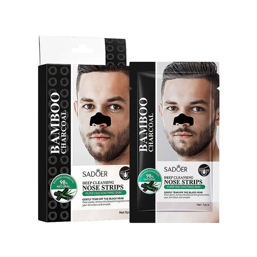 Sadoer Bamboo Charcoal Deep Cleansing Nose Strip 6pcs