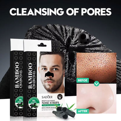 Sadoer Bamboo Charcoal Deep Cleansing Nose Strip 6pcs