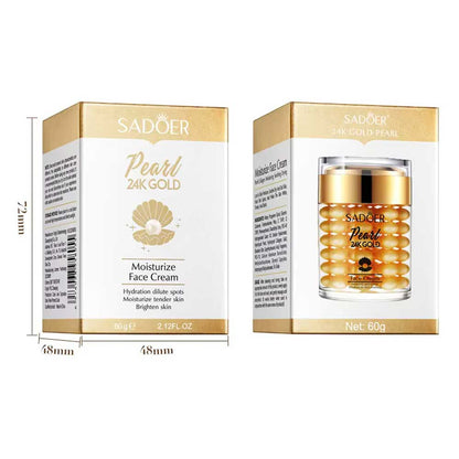 Sadoer 24K Golden Pearl Collagen Moisturize Face Cream 60g