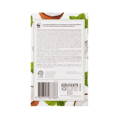 Air Wick Botanica Coconut Milk & Indonesian Patchouli 1 Plug In Diffuser & 1 Fragrance Refill