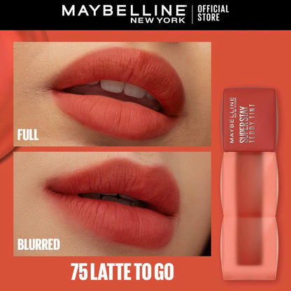 Maybelline New York SuperStay Teddy Tint Creamy Lip Tint 75 Latte To Go 5ml