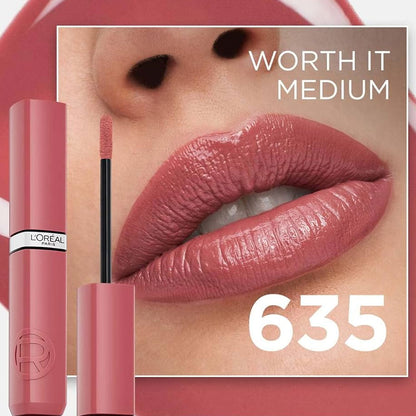 L'Oreal Paris Infallible Matte Resistance Lacquer Liquid Lipstick 16H 635 Worth It Medium 4ml