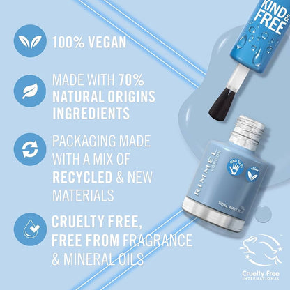 Rimmel Nail Polish Kind & Free 152 Tidal Wave Blue 8ml