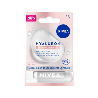 Nivea Lip Moisture Plus Hyaluron Sheer Rose 5.2g