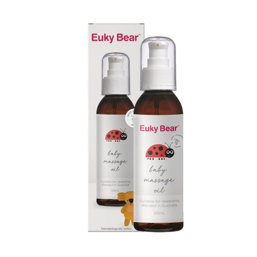 Euky Bear Baby Massage Oil With Organic Jojoba 125ml