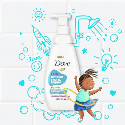 Dove Kids Care Foaming Body Wash Cotton Candy Hypoallergenic 400ml
