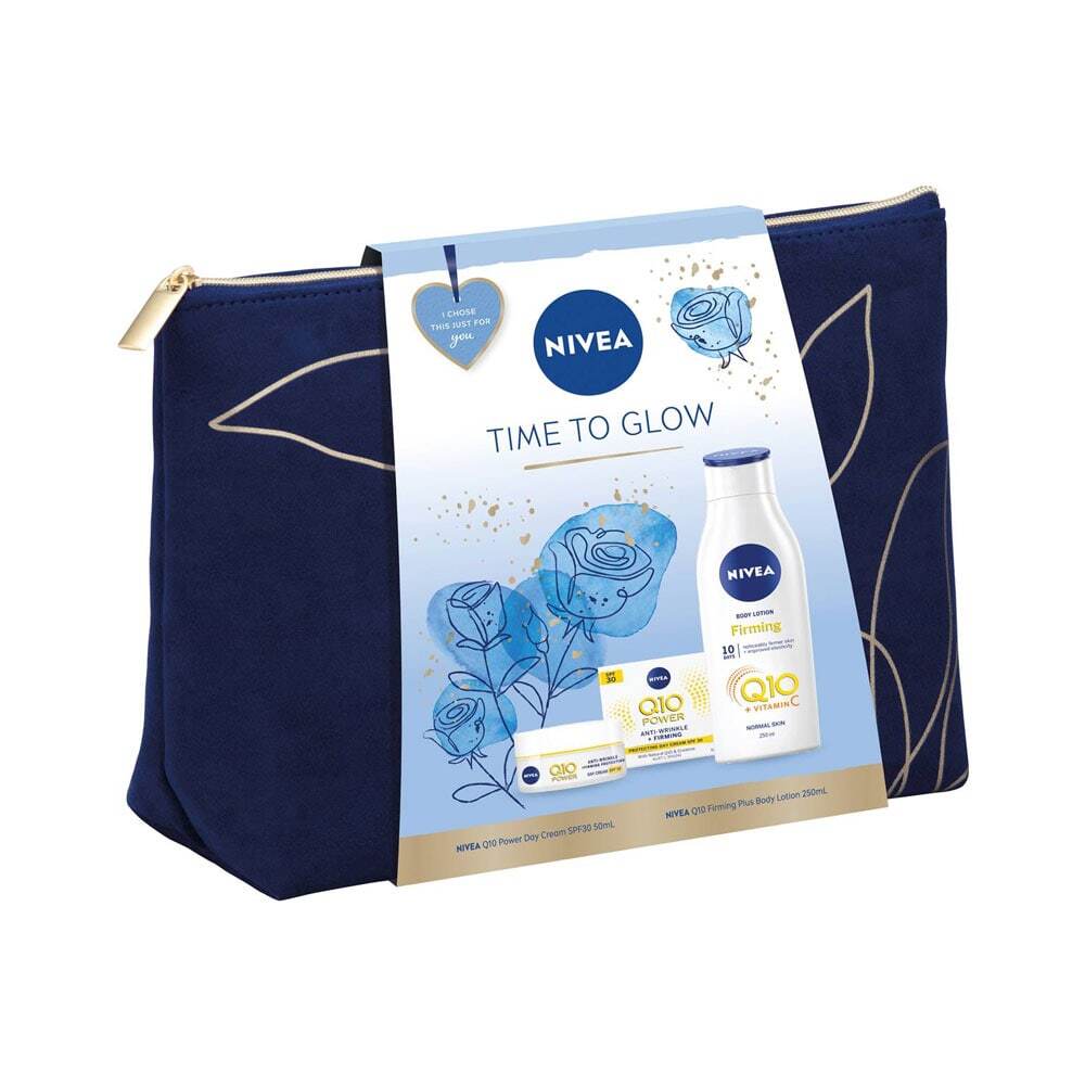 Nivea Time To Glow Gift Bag (Q10 Day Cream 50ml + Q10 Body Lotion 250ml)