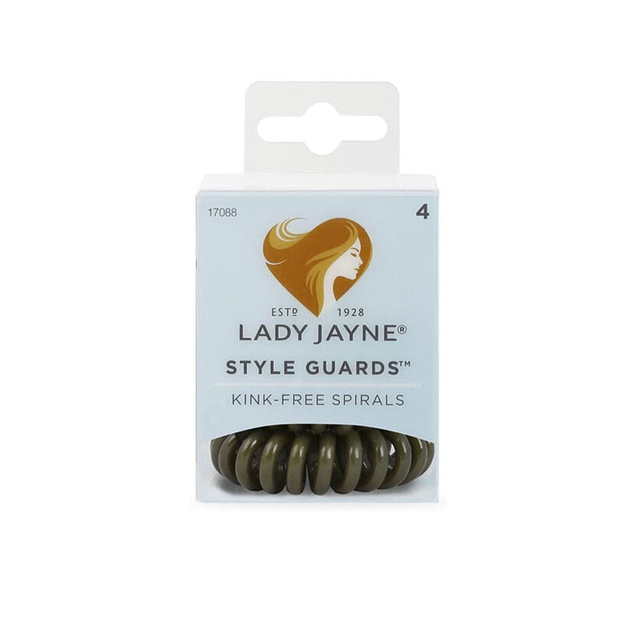 Lady Jayne Style Guards Kink Free Spirals Green 4pk