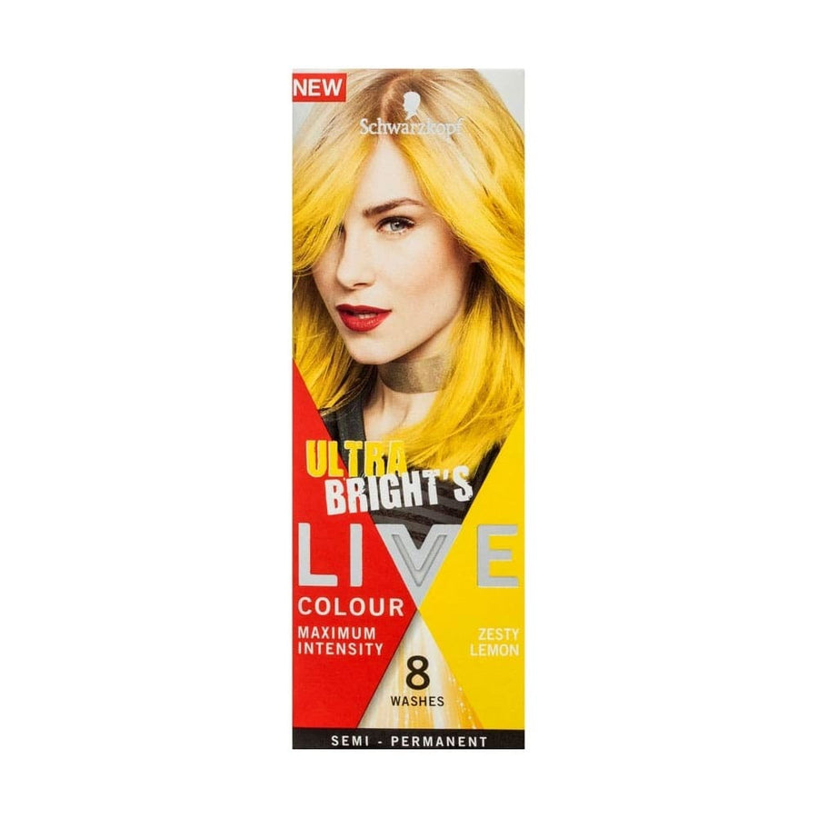 Schwarzkopf Live Ultra Bright's Colour Maximum Intensity Semi Permanent Zesty Lemon